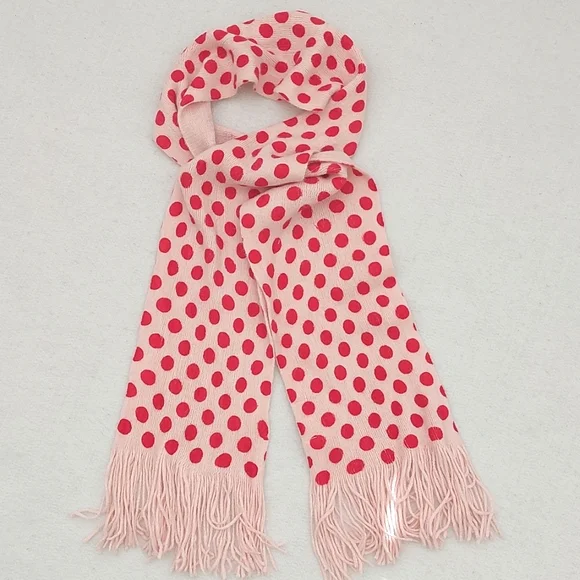 NEW YORK & CO polka dot knit scarf NWT - Picture 4 of 6